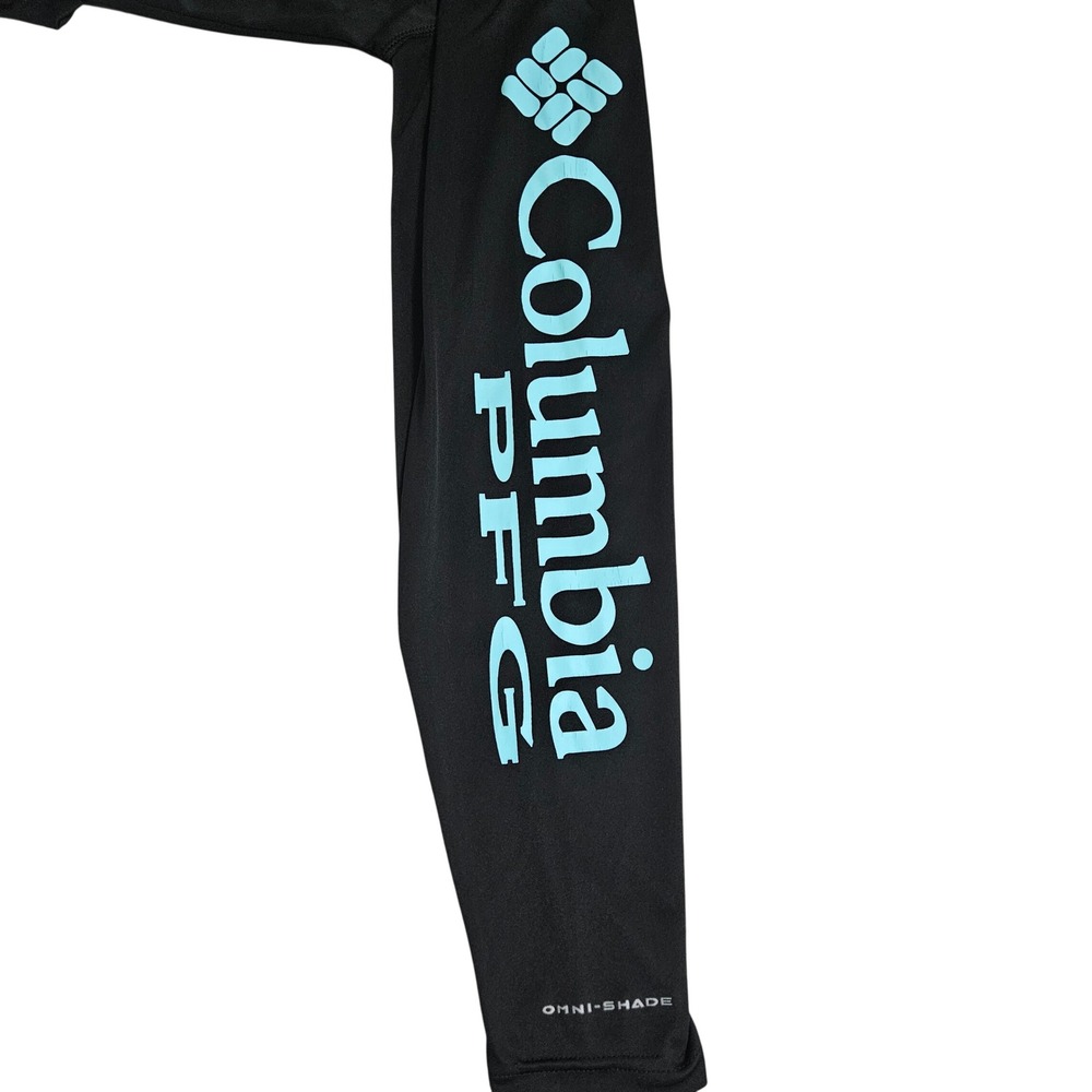 Columbia PFG Men Terminal Tackle Fishing Shirt Black Outdoor Gorpcore Mint Logo - Picture 8 of 12